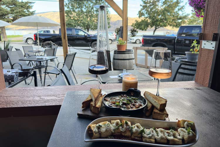 A Couple of Delicious appetizers From Cibo And Vines in Peachland