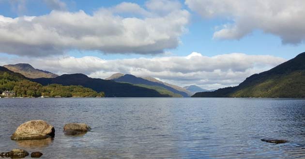 Loch Lomond Vista pic with Whisky distillery